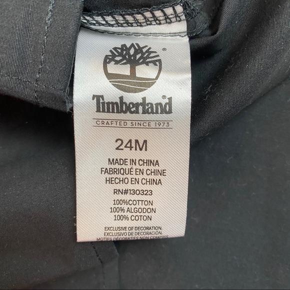 3/$20 TIMBERLAND Boys Long Sleeve Logo Shirt 24 Months - Picture 6 of 6